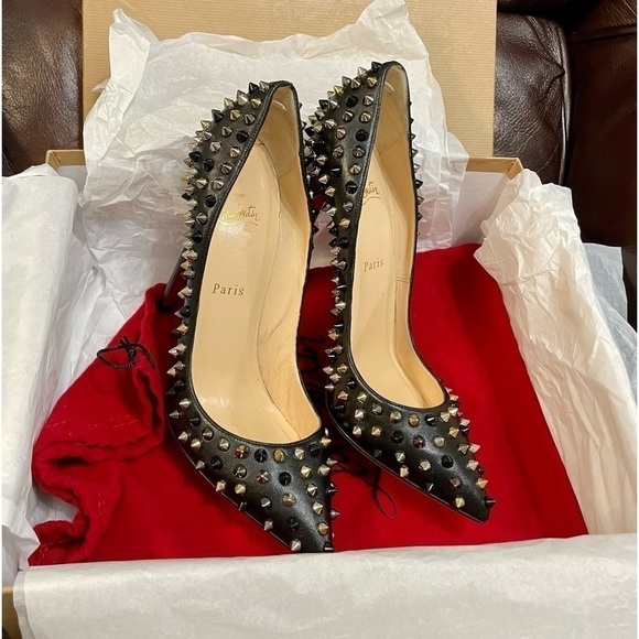 CHRISTIAN Louboutin So Kate, Multicolor metallic spiked Pumps, EU 39. - Picture 6 of 14